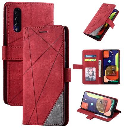 Skin Feel Splicing Horizontal Flip Leather Case with Holder & Card Slots & Wallet & Photo Frame, For Samsung Galaxy S8, For Samsung Galaxy J6, For Samsung Galaxy A50, For Samsung Galaxy A8(2018)