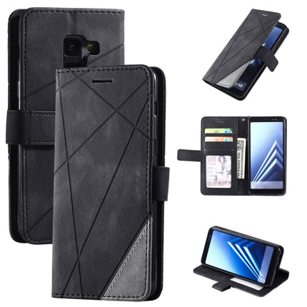 Skin Feel Splicing Horizontal Flip Leather Case with Holder & Card Slots & Wallet & Photo Frame, For Samsung Galaxy S8, For Samsung Galaxy J6, For Samsung Galaxy A50, For Samsung Galaxy A8(2018)
