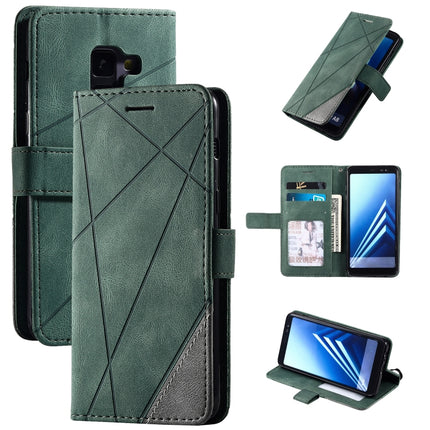 Skin Feel Splicing Horizontal Flip Leather Case with Holder & Card Slots & Wallet & Photo Frame, For Samsung Galaxy S8, For Samsung Galaxy J6, For Samsung Galaxy A50, For Samsung Galaxy A8(2018)