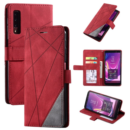 Skin Feel Splicing Horizontal Flip Leather Case with Holder & Card Slots & Wallet & Photo Frame, For Samsung Galaxy A7(2018), For Samsung Galaxy A10s, For Samsung Galaxy A20, For Samsung Galaxy A20e