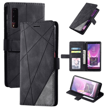 Skin Feel Splicing Horizontal Flip Leather Case with Holder & Card Slots & Wallet & Photo Frame, For Samsung Galaxy A7(2018), For Samsung Galaxy A10s, For Samsung Galaxy A20, For Samsung Galaxy A20e