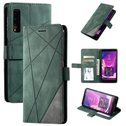 Skin Feel Splicing Horizontal Flip Leather Case with Holder & Card Slots & Wallet & Photo Frame, For Samsung Galaxy A7(2018), For Samsung Galaxy A10s, For Samsung Galaxy A20, For Samsung Galaxy A20e