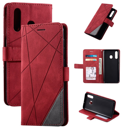 Skin Feel Splicing Horizontal Flip Leather Case with Holder & Card Slots & Wallet & Photo Frame, For Samsung Galaxy A7(2018), For Samsung Galaxy A10s, For Samsung Galaxy A20, For Samsung Galaxy A20e