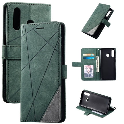 Skin Feel Splicing Horizontal Flip Leather Case with Holder & Card Slots & Wallet & Photo Frame, For Samsung Galaxy A7(2018), For Samsung Galaxy A10s, For Samsung Galaxy A20, For Samsung Galaxy A20e