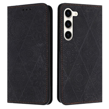Ethnic Embossed Adsorption Leather Phone Case, For Samsung Galaxy S23 5G, For Samsung Galaxy S23 Ultra 5G, For Samsung Galaxy S22 5G, For Samsung Galaxy S22+ 5G