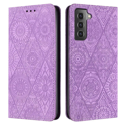 Ethnic Embossed Adsorption Leather Phone Case, For Samsung Galaxy S23 5G, For Samsung Galaxy S23 Ultra 5G, For Samsung Galaxy S22 5G, For Samsung Galaxy S22+ 5G
