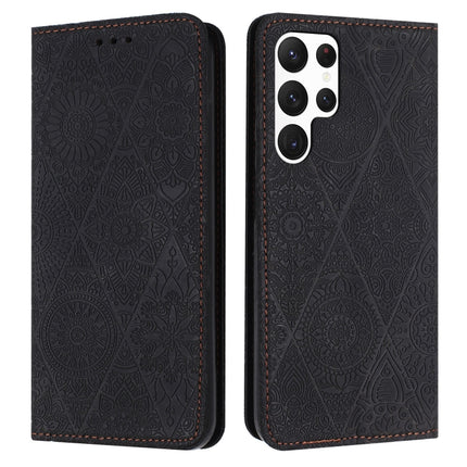 Ethnic Embossed Adsorption Leather Phone Case, For Samsung Galaxy S22 Ultra 5G, For Samsung Galaxy S21 5G, For Samsung Galaxy S21+ 5G, For Samsung Galaxy S21 Ultra 5G