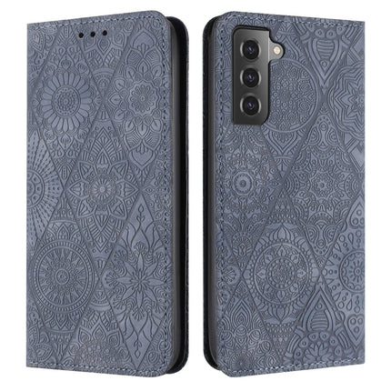 Ethnic Embossed Adsorption Leather Phone Case, For Samsung Galaxy S22 Ultra 5G, For Samsung Galaxy S21 5G, For Samsung Galaxy S21+ 5G, For Samsung Galaxy S21 Ultra 5G