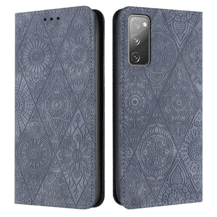Ethnic Embossed Adsorption Leather Phone Case