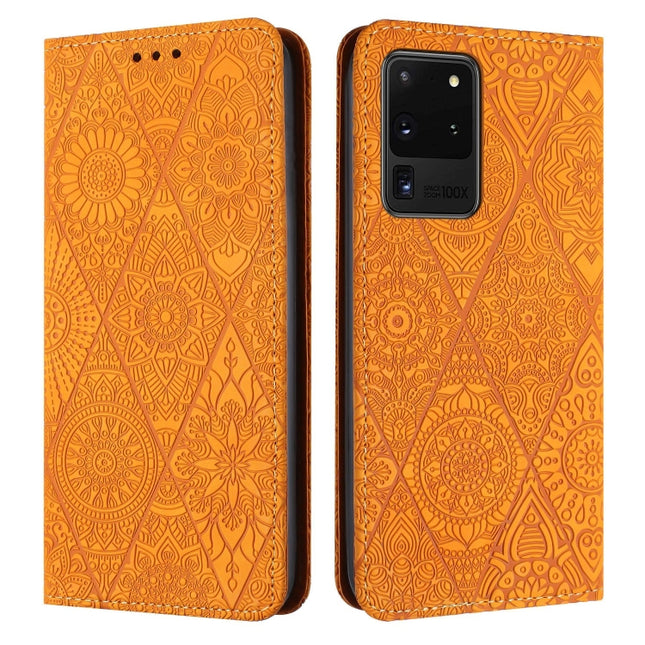 Ethnic Embossed Adsorption Leather Phone Case