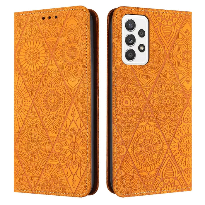 Ethnic Embossed Adsorption Leather Phone Case, For Samsung Galaxy A52 4G/5G, For Samsung Galaxy A53 5G, For Samsung Galaxy A54 5G, For Samsung Galaxy A72 4G/5G