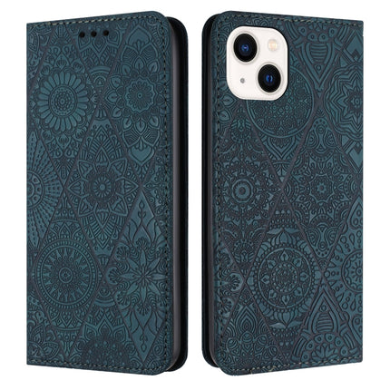 Ethnic Embossed Adsorption Leather Phone Case, For iPhone 14, For iPhone 14 Plus, For iPhone 14 Pro, For iPhone 14 Pro Max