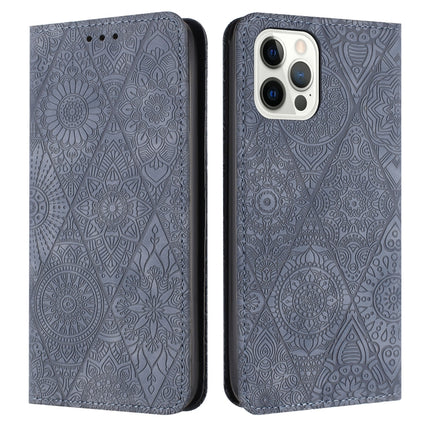 Ethnic Embossed Adsorption Leather Phone Case, For iPhone 14, For iPhone 14 Plus, For iPhone 14 Pro, For iPhone 14 Pro Max