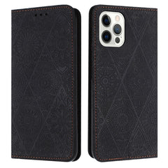 Funda de teléfono de piel con adsorción en relieve étnico, para iPhone 14, para iPhone 14 Plus, para iPhone 14 Pro, para iPhone 14 Pro Max, para iPhone 13, para iPhone 13 Pro