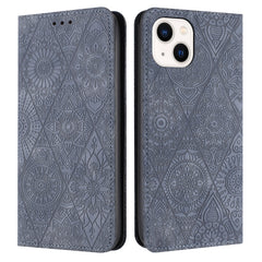 Funda de teléfono de piel con adsorción en relieve étnico, para iPhone 14, para iPhone 14 Plus, para iPhone 14 Pro, para iPhone 14 Pro Max, para iPhone 13, para iPhone 13 Pro