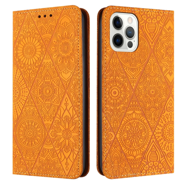 Ethnic Embossed Adsorption Leather Phone Case, For iPhone 13 Pro Max, For iPhone 12 / 12 Pro, For iPhone 12 Pro Max, For iPhone 11, For iPhone 11 Pro, For iPhone 11 Pro Max