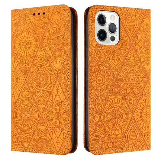 Ethnic Embossed Adsorption Leather Phone Case, For iPhone 13 Pro Max, For iPhone 12 / 12 Pro, For iPhone 12 Pro Max, For iPhone 11, For iPhone 11 Pro, For iPhone 11 Pro Max