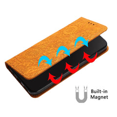 Ethnic Embossed Adsorption Leather Phone Case, For iPhone 12 Pro Max, For iPhone 11, For iPhone 11 Pro, For iPhone 11 Pro Max