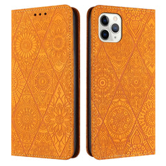 Ethnic Embossed Adsorption Leather Phone Case, For iPhone 12 Pro Max, For iPhone 11, For iPhone 11 Pro, For iPhone 11 Pro Max