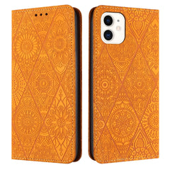 Ethnic Embossed Adsorption Leather Phone Case, For iPhone 13 Pro Max, For iPhone 12 / 12 Pro, For iPhone 12 Pro Max, For iPhone 11, For iPhone 11 Pro, For iPhone 11 Pro Max