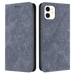 Ethnic Embossed Adsorption Leather Phone Case, For iPhone 13 Pro Max, For iPhone 12 / 12 Pro, For iPhone 12 Pro Max, For iPhone 11, For iPhone 11 Pro, For iPhone 11 Pro Max