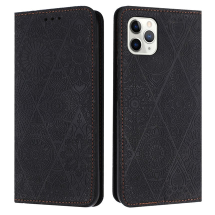 Ethnic Embossed Adsorption Leather Phone Case, For iPhone 12 Pro Max, For iPhone 11, For iPhone 11 Pro, For iPhone 11 Pro Max