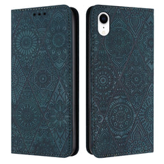 Ethnic Embossed Adsorption Leather Phone Case, For iPhone X / XS, For iPhone XR, For iPhone XS Max, For iPhone SE 2022 / 7 / 8, For iPhone 7 Plus / 8 Plus