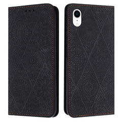 Ethnic Embossed Adsorption Leather Phone Case, For iPhone X / XS, For iPhone XR, For iPhone XS Max, For iPhone SE 2022 / 7 / 8, For iPhone 7 Plus / 8 Plus