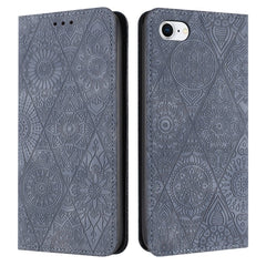 Ethnic Embossed Adsorption Leather Phone Case, For iPhone X / XS, For iPhone XR, For iPhone XS Max, For iPhone SE 2022 / 7 / 8, For iPhone 7 Plus / 8 Plus