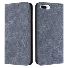 Ethnic Embossed Adsorption Leather Phone Case, For iPhone X / XS, For iPhone XR, For iPhone XS Max, For iPhone SE 2022 / 7 / 8, For iPhone 7 Plus / 8 Plus