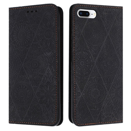 Ethnic Embossed Adsorption Leather Phone Case, For iPhone 7 Plus / 8 Plus