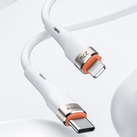 TOTU CB-2 Series USB-C / Type-C to 8 Pin Aluminum Alloy Skin Feel Charging Data Cable, 1m, 2m