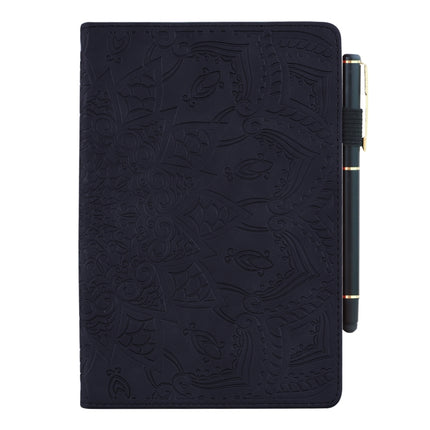 Calf Pattern Double Folding Design Embossed Leather Case with Holder & Card Slots & Pen Slot & Elastic Band, For Huawei MatePad 10.4, For Huawei MediaPad M6 10.8, For Lenovo Tab M8 TB-8505F 8505X 8.0