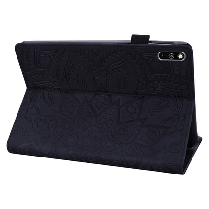Calf Pattern Double Folding Design Embossed Leather Case with Holder & Card Slots & Pen Slot & Elastic Band, For Huawei MatePad 10.4, For Huawei MediaPad M6 10.8, For Lenovo Tab M8 TB-8505F 8505X 8.0