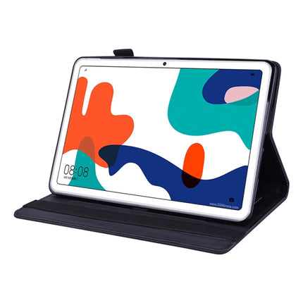 Calf Pattern Double Folding Design Embossed Leather Case with Holder & Card Slots & Pen Slot & Elastic Band, For Huawei MatePad 10.4, For Huawei MediaPad M6 10.8, For Lenovo Tab M8 TB-8505F 8505X 8.0
