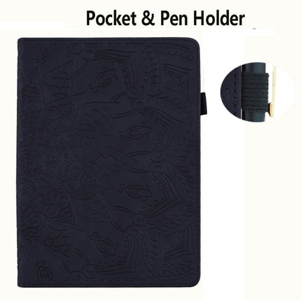 Calf Pattern Double Folding Design Embossed Leather Case with Holder & Card Slots & Pen Slot & Elastic Band, For Huawei MatePad 10.4, For Huawei MediaPad M6 10.8, For Lenovo Tab M8 TB-8505F 8505X 8.0