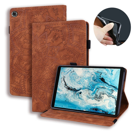 Calf Pattern Double Folding Design Embossed Leather Case with Holder & Card Slots & Pen Slot & Elastic Band, For Huawei MatePad 10.4, For Huawei MediaPad M6 10.8, For Lenovo Tab M8 TB-8505F 8505X 8.0