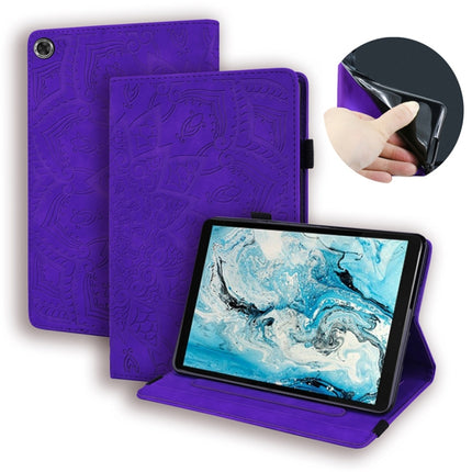 Calf Pattern Double Folding Design Embossed Leather Case with Holder & Card Slots & Pen Slot & Elastic Band, For Huawei MatePad 10.4, For Huawei MediaPad M6 10.8, For Lenovo Tab M8 TB-8505F 8505X 8.0