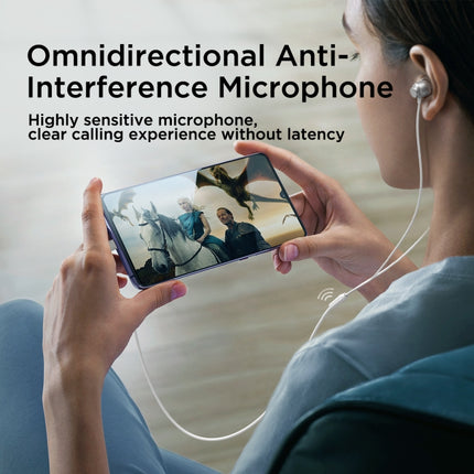 JOYROOM JR-EC06 Typ-C In-Ear-Kopfhörer aus Metall mit Kabel, Länge: 1,2 m, JR-EC06