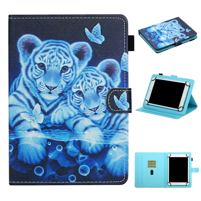 Colored Drawing Pattern Horizontal Flip Leather Case with Holder & Card Slots, For Samsung Galaxy Tab A 10.1 (2019) T510, For 7 inch Universal Tablet PC, For 8 inch Universal Tablet PC, For 10 inch Universal Tablet PC