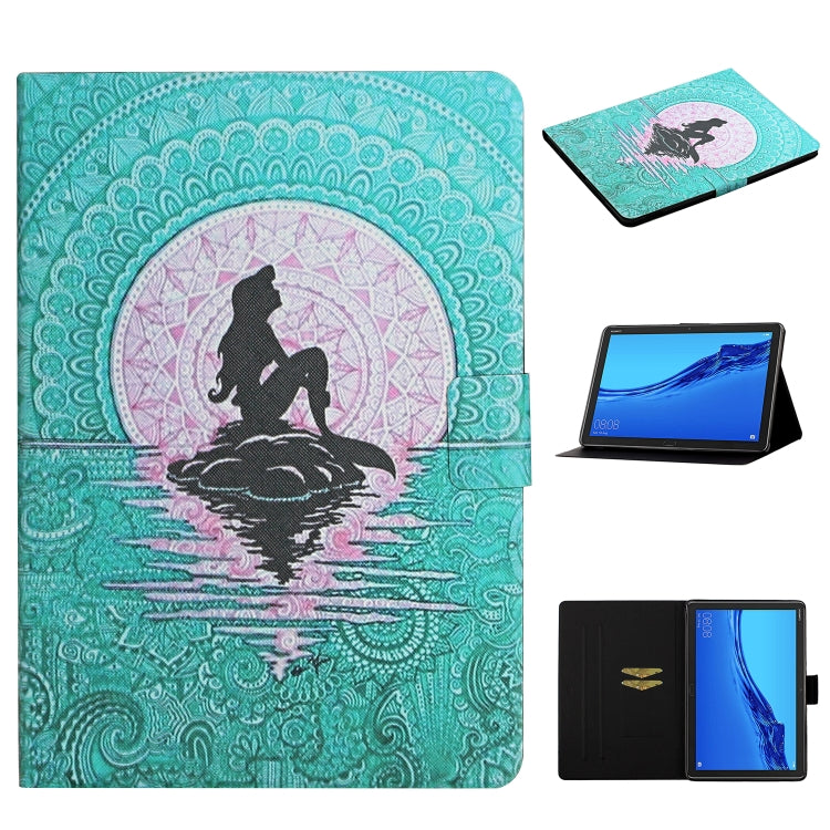 Colored Drawing Pattern Horizontal Flip Leather Case with Holder & Card Slots & Sleep / Wake-up Function