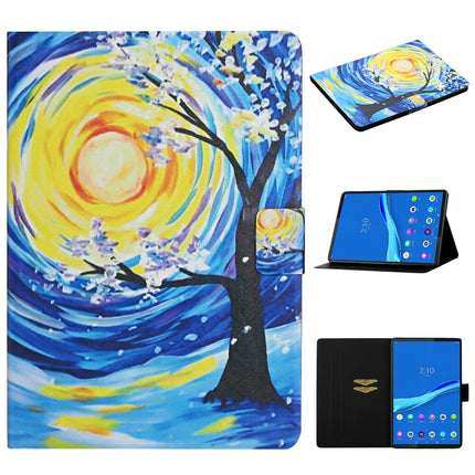 Colored Drawing Pattern Horizontal Flip Leather Case with Holder & Card Slots & Sleep / Wake-up Function