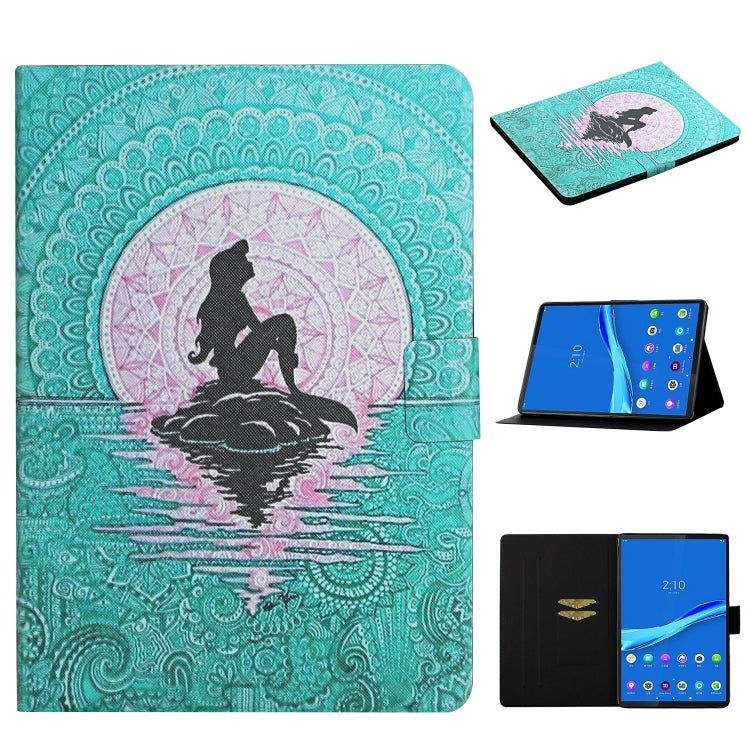 Colored Drawing Pattern Horizontal Flip Leather Case with Holder & Card Slots & Sleep / Wake-up Function