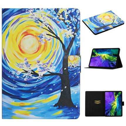 Colored Drawing Pattern Horizontal Flip Leather Case with Holder & Card Slots & Sleep / Wake-up Function