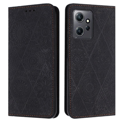 Ethnic Embossed Adsorption Leather Phone Case, For Redmi Note 12 Pro 4G, For Redmi Note 12 4G Global, For Redmi Note 12 Pro 5G Global, For Redmi Note 12 5G Global