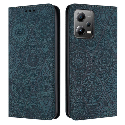 Ethnic Embossed Adsorption Leather Phone Case, For Redmi Note 12 Pro 4G, For Redmi Note 12 4G Global, For Redmi Note 12 Pro 5G Global, For Redmi Note 12 5G Global