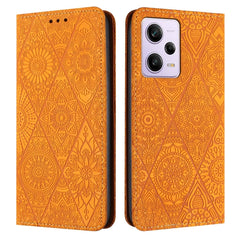 Ethnic Embossed Adsorption Leather Phone Case, For Xiaomi Redmi 13 4G, For Xiaomi Redmi Note 13 5G, For Xiaomi Redmi 13C, For Xiaomi Redmi Note 13 Pro 5G, For Redmi Note 12 Pro 4G, For Redmi Note 12 4G Global