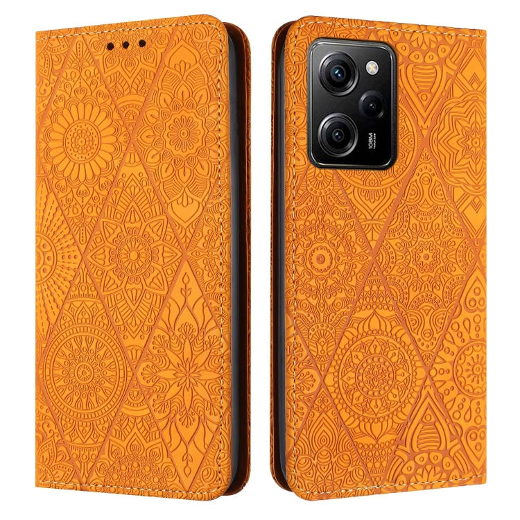 Ethnic Embossed Adsorption Leather Phone Case, For Redmi Note 12 Pro 4G, For Redmi Note 12 4G Global, For Redmi Note 12 Pro 5G Global, For Redmi Note 12 5G Global