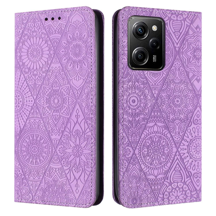 Ethnic Embossed Adsorption Leather Phone Case, For Redmi Note 12 Pro 4G, For Redmi Note 12 4G Global, For Redmi Note 12 Pro 5G Global, For Redmi Note 12 5G Global
