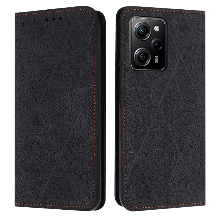 Ethnic Embossed Adsorption Leather Phone Case, For Redmi Note 12 Pro 4G, For Redmi Note 12 4G Global, For Redmi Note 12 Pro 5G Global, For Redmi Note 12 5G Global